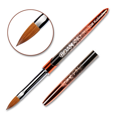 BQAN Kolinsky akril körömkefe Nail Art Mink ecset fa nyél gél építő manikűr ecset rajzeszközök 2-20 méret