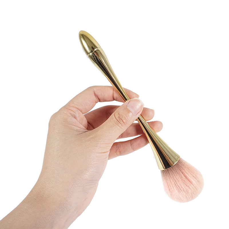 Πινέλο ρουζ πούδρας Ροζ χρυσό Επαγγελματικό πινέλο μακιγιάζ Μεγάλο καλλυντικό πρόσωπο Cont Cosmetic Face Cont brocha colorete Εργαλείο μακιγιάζ