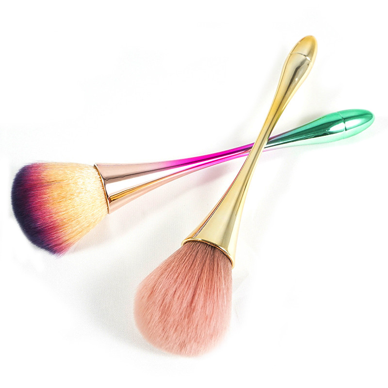 Πινέλο ρουζ πούδρας Ροζ χρυσό Επαγγελματικό πινέλο μακιγιάζ Μεγάλο καλλυντικό πρόσωπο Cont Cosmetic Face Cont brocha colorete Εργαλείο μακιγιάζ