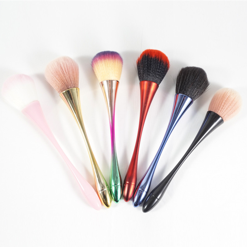 Πινέλο ρουζ πούδρας Ροζ χρυσό Επαγγελματικό πινέλο μακιγιάζ Μεγάλο καλλυντικό πρόσωπο Cont Cosmetic Face Cont brocha colorete Εργαλείο μακιγιάζ