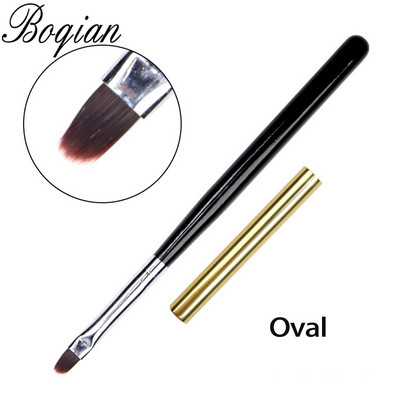 BQAN nagų dailės piešimo šepetėlis su metaliniu dangteliu Profesionalus akrilo UV gelinis nagų lakas manikiūro rašiklio įdėklas plokščias apvalus