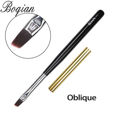 BQAN nagų dailės piešimo šepetėlis su metaliniu dangteliu Profesionalus akrilo UV gelinis nagų lakas manikiūro rašiklio įdėklas plokščias apvalus