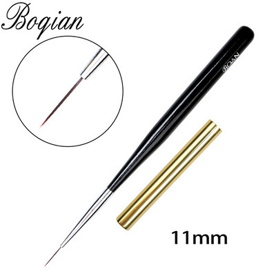 BQAN nagų dailės piešimo šepetėlis su metaliniu dangteliu Profesionalus akrilo UV gelinis nagų lakas manikiūro rašiklio įdėklas plokščias apvalus