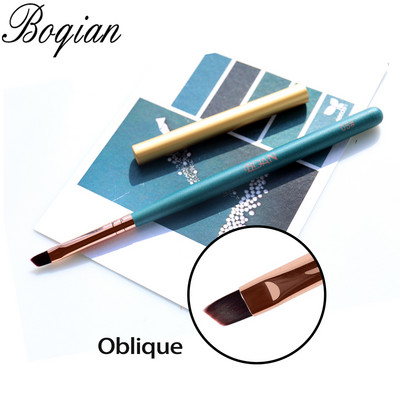 BQAN nagų dailės piešimo šepetėlis su metaliniu dangteliu Profesionalus akrilo UV gelinis nagų lakas manikiūro rašiklio įdėklas plokščias apvalus