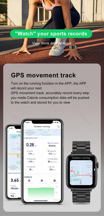 Бизнес мъжки смарт часовник Smartwatch от неръждаема стомана Bluetooth разговори Мониторинг на здравето 2023 Спорт Водоустойчив NFC Дамски часовници