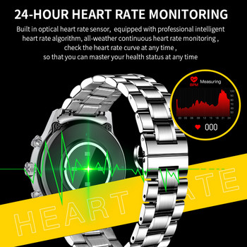2023 Smartwatch Man AMOLED Full Touch Screen Bluetooth Dial Контакти Синхронизиране на сърдечната честота Здравословни спортни часовници Man Smart Watch Men