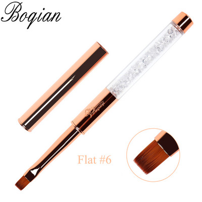 BQAN Nail Art Stripe Lines Liner Festés Macskaszem Ecset Akril UV GEL Extension Builder Rajz strasszos nyéllel