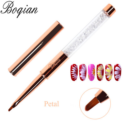 BQAN Nail Art Stripe Lines Liner Festés Macskaszem Ecset Akril UV GEL Extension Builder Rajz strasszos nyéllel