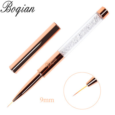 BQAN Nail Art Stripe Lines Liner Festés Macskaszem Ecset Akril UV GEL Extension Builder Rajz strasszos nyéllel