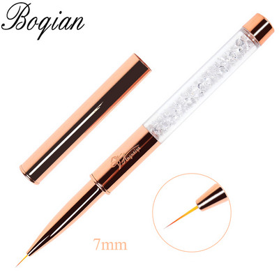 BQAN Nail Art Stripe Lines Liner Festés Macskaszem Ecset Akril UV GEL Extension Builder Rajz strasszos nyéllel