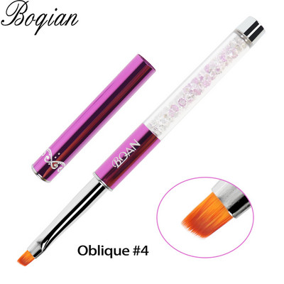 BQAN Nail Art Stripe Lines Liner Festés Macskaszem Ecset Akril UV GEL Extension Builder Rajz strasszos nyéllel