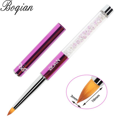 BQAN Nail Art Stripe Lines Liner Festés Macskaszem Ecset Akril UV GEL Extension Builder Rajz strasszos nyéllel