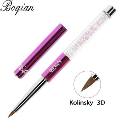 BQAN Nail Art Stripe Lines Liner Festés Macskaszem Ecset Akril UV GEL Extension Builder Rajz strasszos nyéllel
