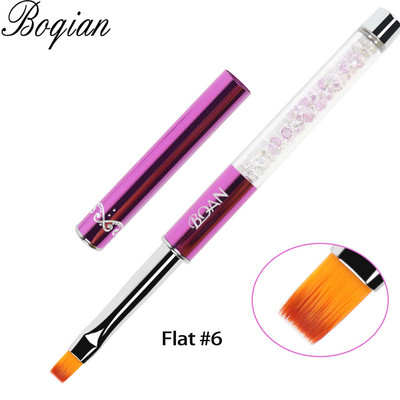 BQAN Nail Art Stripe Lines Liner Festés Macskaszem Ecset Akril UV GEL Extension Builder Rajz strasszos nyéllel