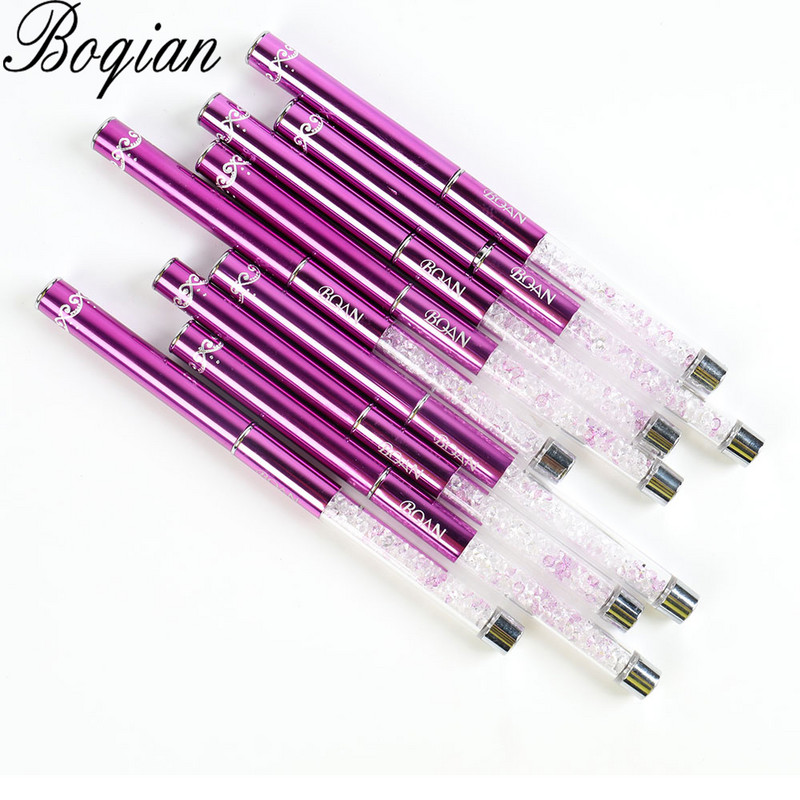 BQAN Nail Art Stripe Lines Liner Festés Macskaszem Ecset Akril UV GEL Extension Builder Rajz strasszos nyéllel