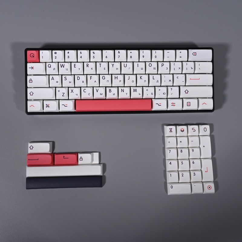 PBT taustiņu vāciņš XDA augsta profila personalizēts taju korejiešu krievu japāņu taustiņu vāciņš spēļu mehāniskajai tastatūrai Cherry MX slēdzim