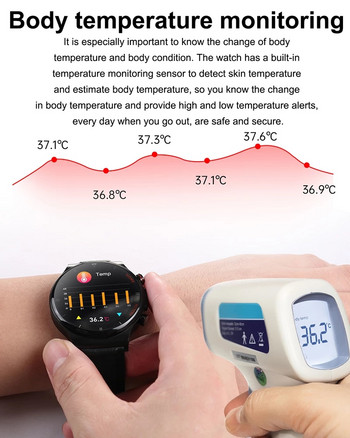 2023 Нов смарт часовник ECG+PPG Мъжки Sangao Laser Health Heart Rate Кръвно налягане Фитнес Спортни часовници IP68 Водоустойчив Smartwatch