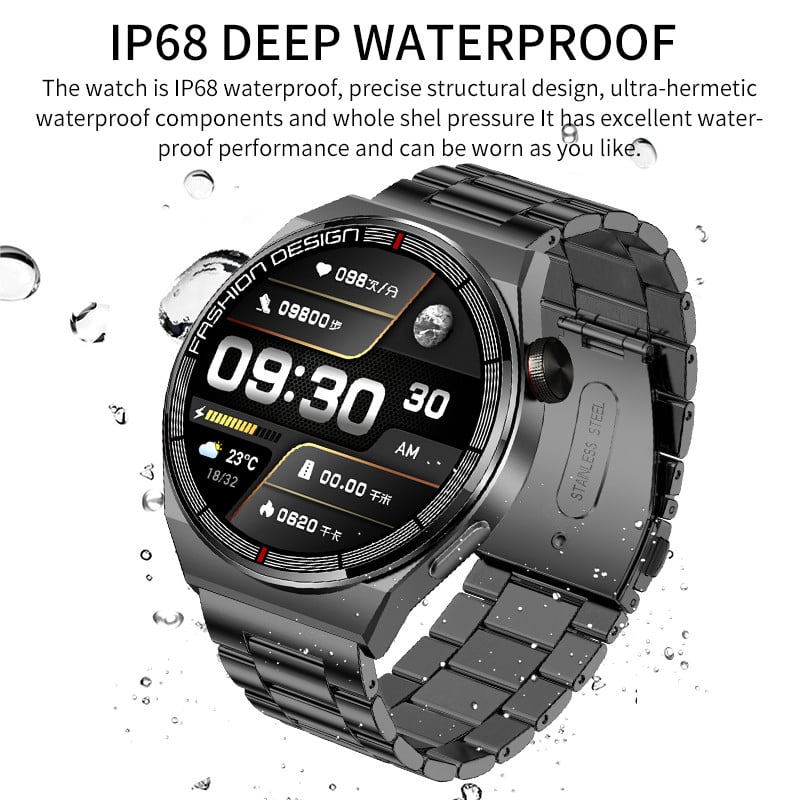 LIGE AMOLED Smartwatch Business Watch For Men Smart Watch Bluetooth Call Οθόνη HD 380mAh Ρολόι γυμναστικής Μεγάλης χωρητικότητας μπαταρίας