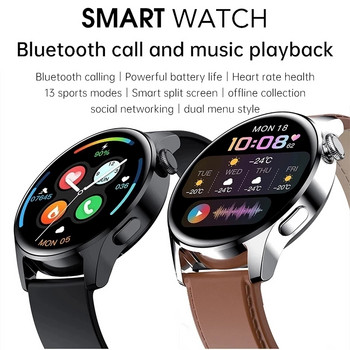 2022 Νέο έξυπνο ρολόι Bluetooth Call Ανδρικά Ρολόγια γυμναστικής Full Touch Αδιάβροχα Steel Band Heart Rate Smartwatch Android IOS