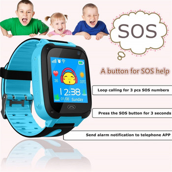 S4 Детски смарт часовник SOS Водоустойчива видеокамера Сим карта Телефон за обаждане Смарт часовник с леки детски часовници за IOS Android Момче Момиче