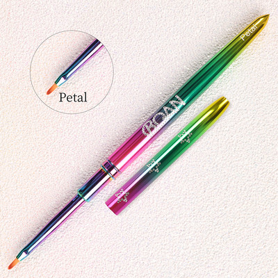 BQAN Πολύχρωμο Πινέλο Νυχιών Πινέλο UV Gel για Nail Art Gel Βούρτσα για Nail Art Liner Πινέλο Σχέδιο Πινέλα ζωγραφικής Εργαλεία μανικιούρ