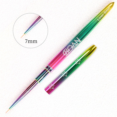 BQAN Πολύχρωμο Πινέλο Νυχιών Πινέλο UV Gel για Nail Art Gel Βούρτσα για Nail Art Liner Πινέλο Σχέδιο Πινέλα ζωγραφικής Εργαλεία μανικιούρ