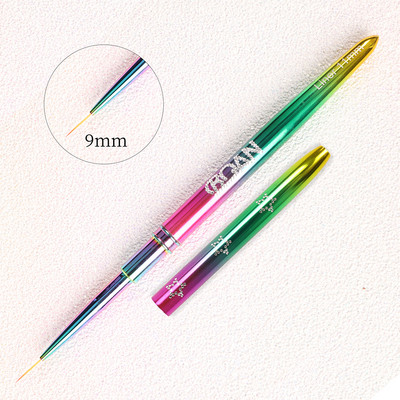 BQAN Πολύχρωμο Πινέλο Νυχιών Πινέλο UV Gel για Nail Art Gel Βούρτσα για Nail Art Liner Πινέλο Σχέδιο Πινέλα ζωγραφικής Εργαλεία μανικιούρ