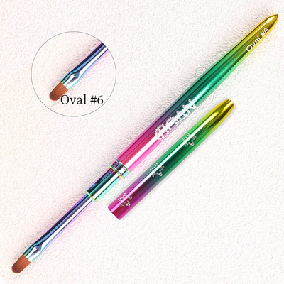 BQAN Πολύχρωμο Πινέλο Νυχιών Πινέλο UV Gel για Nail Art Gel Βούρτσα για Nail Art Liner Πινέλο Σχέδιο Πινέλα ζωγραφικής Εργαλεία μανικιούρ