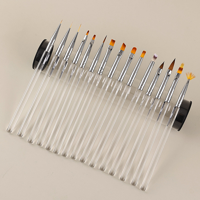 10/15 suurus küünekunsti pintslite komplekt maniküüri jaoks Akrüül UV geeljoonpliiats küünelakk maalipintsel Küünesalongi DIY maniküüri tööriist