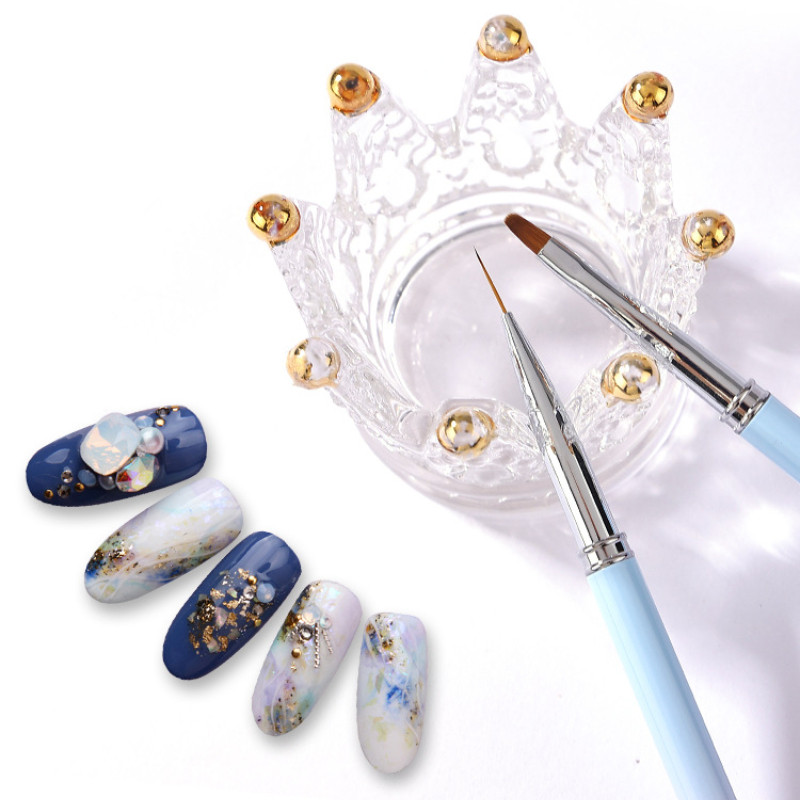 10/15 suurus küünekunsti pintslite komplekt maniküüri jaoks Akrüül UV geeljoonpliiats küünelakk maalipintsel Küünesalongi DIY maniküüri tööriist