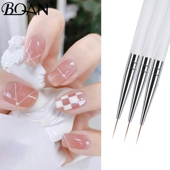 BQAN 11mm Nail Art Liner Brushes Gel Βούρτσα νυχιών Gel Βερνίκι νυχιών Πινέλο ζωγραφικής Nail Art Design Brush στυλό σχεδίασης για τζελ