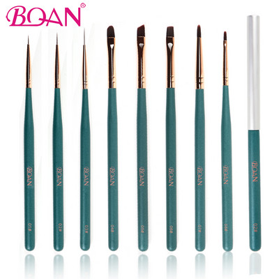 BQAN 1 kom Nail Art Polish Gel Kist Oslikavanje noktiju Liner Kistovi za crtanje Olovka 5mm/7mm/11mm Manikura Art Četkica za latice #4 Ovalna kosa