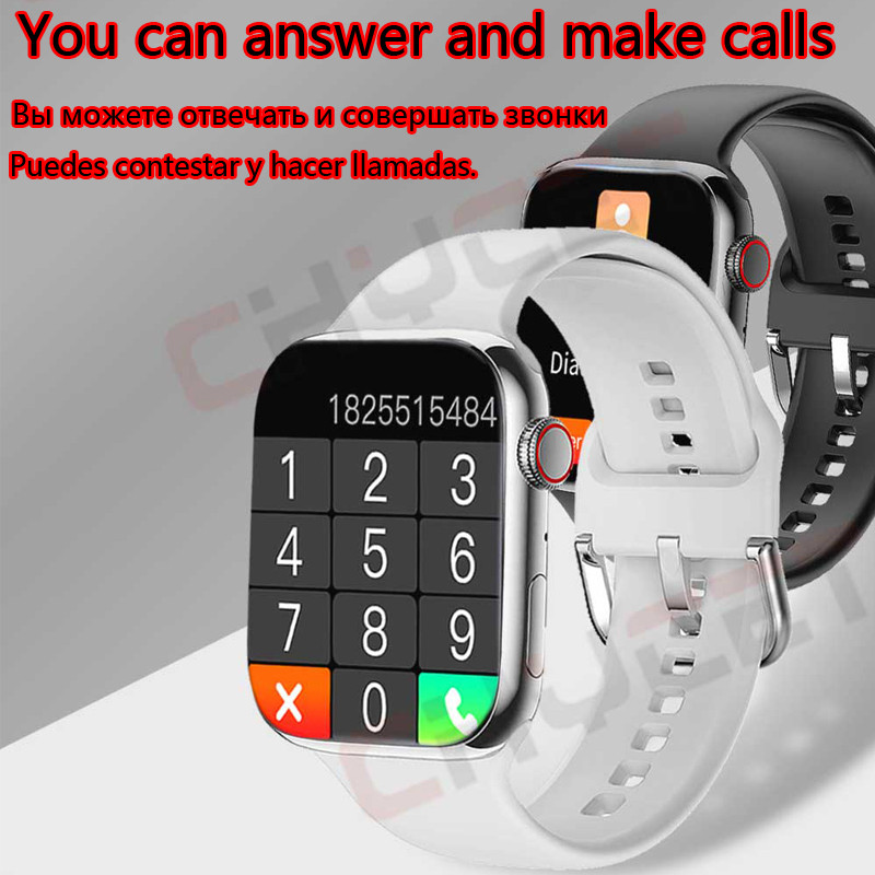 IWO 2.0 inčni pametni sat Muški Serija 7 Bluetooth poziv Glazba Pametni sat Ženski sat za praćenje otkucaja srca Fitness Sat za Huawei iphone