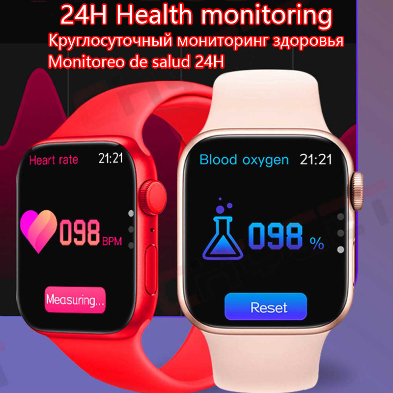 IWO 2.0 inčni pametni sat Muški Serija 7 Bluetooth poziv Glazba Pametni sat Ženski sat za praćenje otkucaja srca Fitness Sat za Huawei iphone