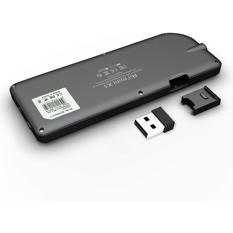 Tastatură fără fir originală Rii X1 Mini 2,4 GHz FR/RU/ES/US Air Mouse cu TouchPad pentru Android TV Box/Mini PC/Laptop