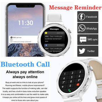 Смарт часовник с Bluetooth обаждане Дамски 1,32 инчов 390*390 HD екран Дамски интелигентен часовник Монитор на сърдечния ритъм Кръвно налягане Дамски часовници
