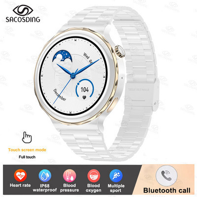 Bluetooth poziv Pametni sat Ženski 1,32 inčni 390*390 HD zaslon Ženski pametni sat Merač otkucaja srca Krvni tlak Ženski satovi