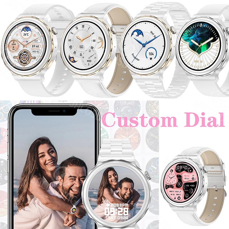 Bluetooth poziv Pametni sat Ženski 1,32 inčni 390*390 HD zaslon Ženski pametni sat Merač otkucaja srca Krvni tlak Ženski satovi