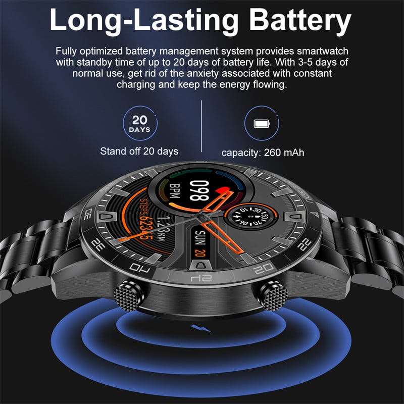 LIGE Novi BW0189 PRO pametni sat za muškarce Bluetooth sat za pozive IP67 Vodootporan sportski sat za fitness za Android IOS Muški pametni sat