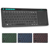 Μίνι ασύρματο πληκτρολόγιο Rii K18plus με Touchpad Έκδοση ΗΠΑ/RU/FR/HE/ES για υπολογιστή Smart IPTV Android TV Box