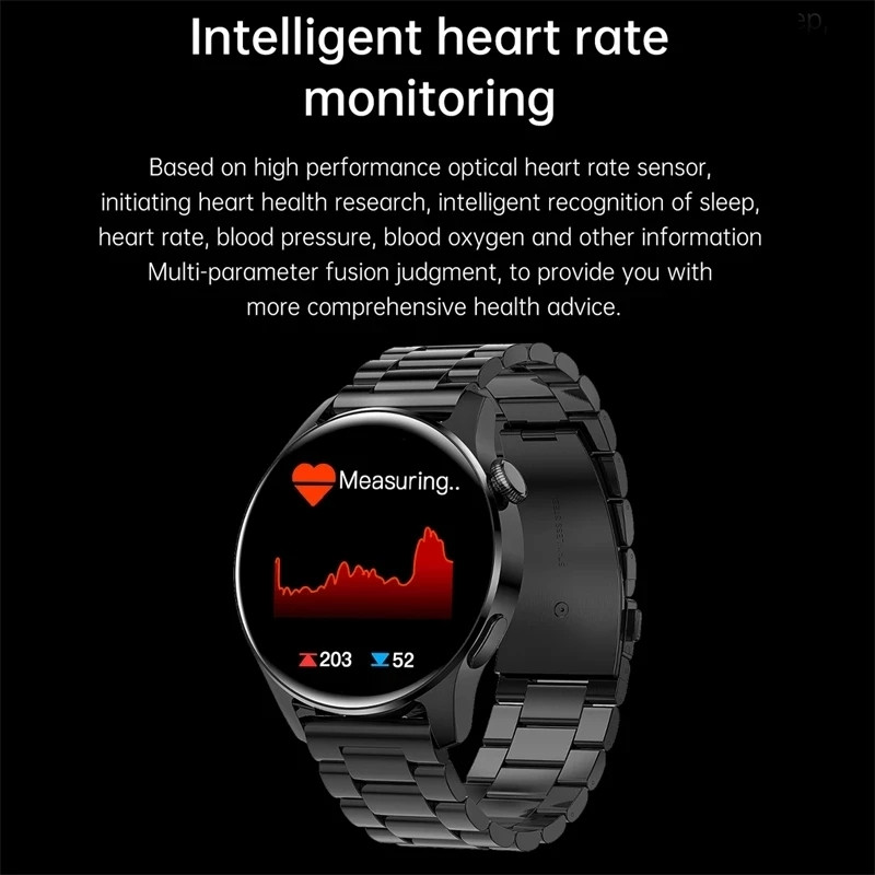 Bluetooth Call Phone Smart Watch Men Αδιάβροχο Sport Fitness Tracker Εμφάνιση καιρού 2022 Νέο ρολόι smartwatch men For Huawei