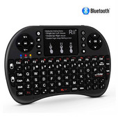 Rii i8+ bt Αγγλικό πληκτρολόγιο με οπίσθιο φωτισμό Touchpad Φορητό ασύρματο πληκτρολόγιο για Smartphone Laptop/PC/Windows/Mac/TV Box