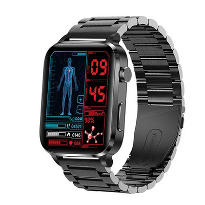 Smart Watch 1.7inch Laser Treatment Body Temperature Accurate Blood Glucose SPO2 BP 24H Heart Rate Health Monitoring Smartwatch