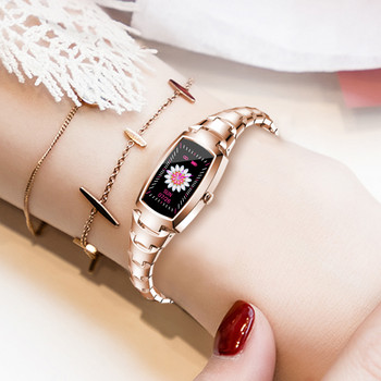Моден смарт часовник Full Touch Smartwatch Дамски монитор за кръвно налягане Мулти-спортни режими Фитнес гривна за дама VS KW10 NY12