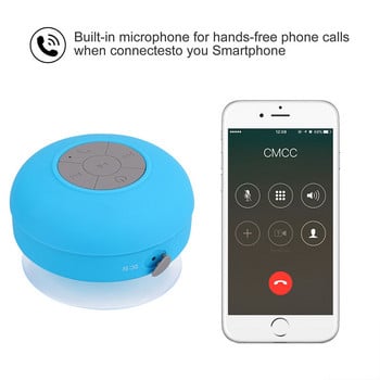 Мини Bluetooth безжичен високоговорител BTS-06 Водоустойчива адсорбирана звукова кутия за душ баня Преносим високоговорител за кола OfficeOutdoor