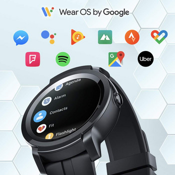 TicWatch E2 (ремонтиран) Wear OS by Google Smartwatch iOS&Android Вграден GPS Спортен часовник за мъже 5ATM Водоустойчив