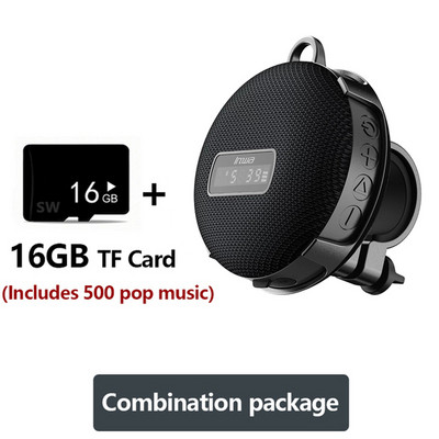 Afișaj digital cu LED-uri pentru bicicletă de 8W Difuzor Bluetooth fără fir Coloană portabilă în aer liber IPX7 Subwoofer rezistent la apă Hand Free