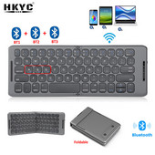 HKYC sklopiva 5.1 Bluetooth tipkovnica USB tipa C za Windows Android IOS za iPad Računalo Tablet PC Telefon Tipkovnica Sinkronizacija 3 uređaja