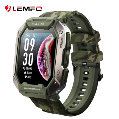 LEMFO Smart Watch Men Bluetooth Κλήση IP68 Αδιάβροχες αθλητικές λειτουργίες Οθόνη υγείας Smartwatch 380mAh Long Standby Ανδρικό Ρολόι