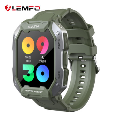 LEMFO Smart Watch Men Bluetooth Κλήση IP68 Αδιάβροχες αθλητικές λειτουργίες Οθόνη υγείας Smartwatch 380mAh Long Standby Ανδρικό Ρολόι